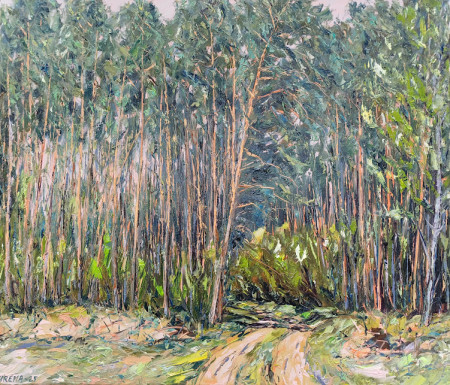 Na okraji lesa, olej, 60x70, 2025