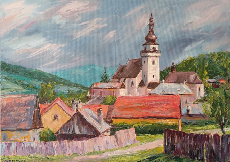 Banská Belá, olej, 50x70, 2025 