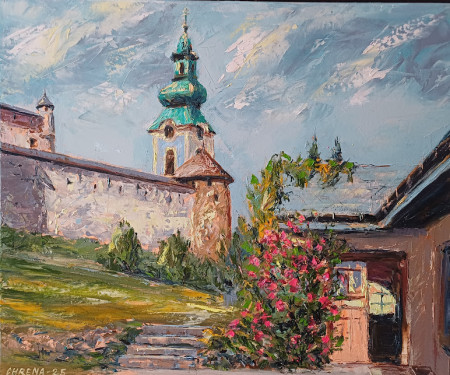 Banská Štiavnica-Starý Hrad, olej, 50x60, 2025