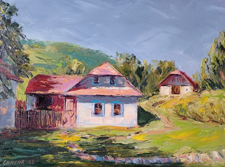 Kopanice Kút, olej, 30x40, 2025