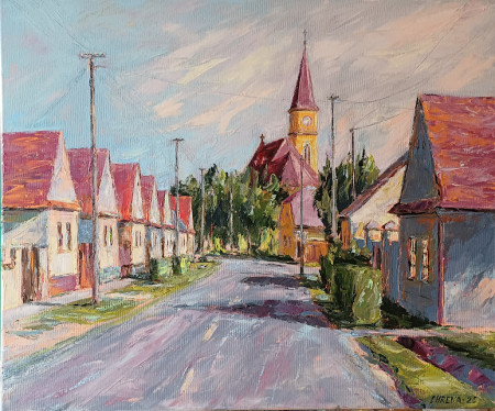 Závod, olej, 50x60, 2025